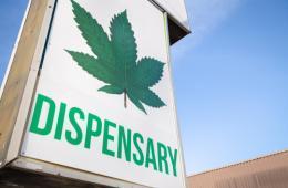 a marijuana dispensary sign